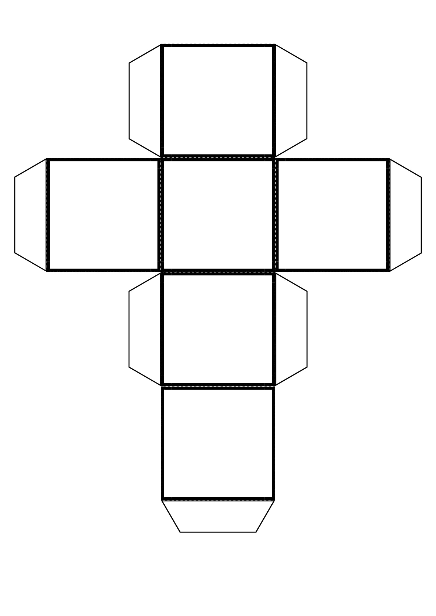 35 Roll for Self Care Cube template